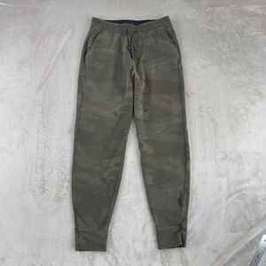 Abercrombie & Fitch Joggers Men XS (29x28) Green Camo Tapered Fit Active Vintage